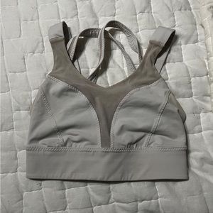 lulu sports bra, white, size 4